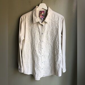 Johnny Was Womens long Sleeve Shirt Jacket Size: S